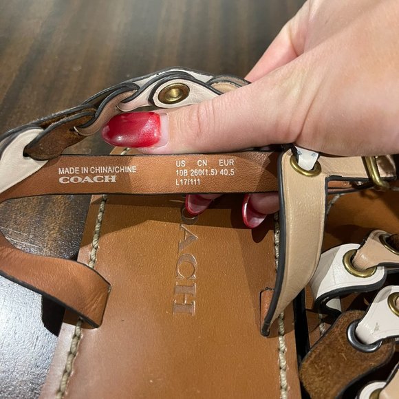 COACH Sandal With Coach Link size 10 - Picture 6 of 9